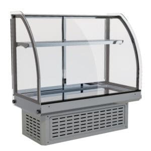 Display case kaca yang bersih terang