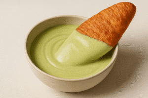 Matcha white chocolate glaze